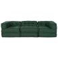 Preview: Modulare Sofagarnitur 3 pcs Grün Stoff