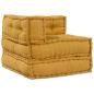 Preview: Modulare Sofagarnitur 3 pcs Gelb Stoff