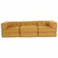 Preview: Modulare Sofagarnitur 3 pcs Gelb Stoff