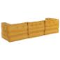 Preview: Modulare Sofagarnitur 3 pcs Gelb Stoff