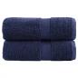 Preview: Premium Gästetücher SOLUND 2 Stk. Marineblau 30x50 cm 600 g/m²