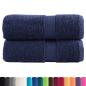 Preview: Premium Gästetücher SOLUND 2 Stk. Marineblau 30x50 cm 600 g/m²