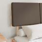 Preview: Bettgestell mit gepolstertem Kopfteil Taupe 120 x 200 cm