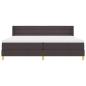 Preview: Boxspringbett mit Matratze Dunkelbraun 200 x 200 cm Stoff
