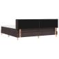 Preview: Boxspringbett mit Matratze Dunkelbraun 200 x 200 cm Stoff