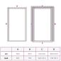 Preview: Innentür Schlank Schwarz 102,5x201,5 cm Hartglas & Aluminium
