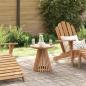 Preview: ARDEBO.de - Beistelltisch Braun 50 x 50 x 49,5 cm Massivholz Teak