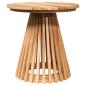 Preview: Beistelltisch Braun 50 x 50 x 49,5 cm Massivholz Teak