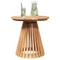 Preview: Beistelltisch Braun 50 x 50 x 49,5 cm Massivholz Teak