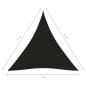 Preview: Sonnensegel Oxford-Gewebe Dreieckig 3x3x3 m Schwarz