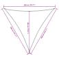 Preview: Sonnensegel Oxford-Gewebe Dreieckig 3,6x3,6x3,6 m Schwarz