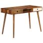 Preview: ARDEBO.de - Schreibtisch 110 x 55 x 76 cm Massivholz Akazie