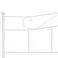 Preview: Bettgestell Weiß Metall 200×200 cm