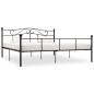 Preview: ARDEBO.de - Bettgestell Schwarz Metall 200×200 cm