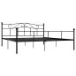 Preview: Bettgestell Schwarz Metall 200×200 cm