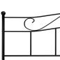 Preview: Bettgestell Schwarz Metall 200×200 cm