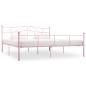 Preview: ARDEBO.de - Bettgestell Rosa Metall 180x200 cm