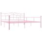 Preview: Bettgestell Rosa Metall 180x200 cm