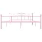 Preview: Bettgestell Rosa Metall 200×200 cm