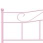 Preview: Bettgestell Rosa Metall 200×200 cm