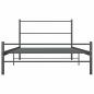 Preview: Bettgestell Grau Metall 100 × 200 cm