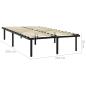 Preview: Bettgestell Schwarz Metall 200×200 cm