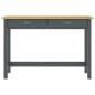 Preview: Konsolentisch Hill 2 Schubladen Grau 110x45x74 cm Kiefernholz