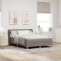 Preview: ARDEBO.de - Boxspringbett mit Matratze Taupe 190 x 140 cm Stoff