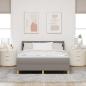 Preview: Boxspringbett mit Matratze Taupe 190 x 140 cm Stoff