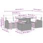 Preview: Gartensofa-set 6 stk. 5-Sitzanzahl Braun Poly Rattan