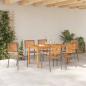 Preview: Garten Essgruppe 7 stk. Grau Massivholz Akazie