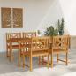 Preview: Garten Essgruppe 5 stk. Braun Massivholz Akazie