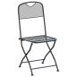 Preview: Garten Essgruppe 9 Stk. Anthrazit Mesh und Stahl