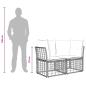 Preview: Outdoor-Sofagarnitur 6 Stk. Schwarz und Dunkelgrau Polyester
