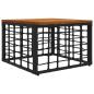 Preview: Outdoor-Sofagarnitur 7 stk. Schwarz und Dunkelgrau Polyester