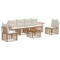 Preview: Outdoor-Sofagarnitur 7 stk. 6-Sitzer Natur und Cremewei?