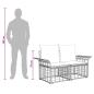 Preview: Outdoor-Sofagarnitur 5 Stk. Natürlich und Cremweiß Polyester