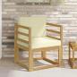 Preview: ARDEBO.de - Outdoor-Sofa Polyester Weiß und Creme