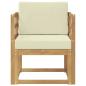 Preview: Outdoor-Sofa Polyester Weiß und Creme