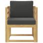 Preview: Outdoor-Sofa Polyester Weiß und Anthrazit