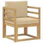 Preview: Outdoor-Sofa Polyester Weiß und Beige