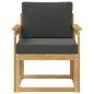 Preview: Outdoor-Sofa Polyester Weiß und Anthrazit