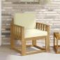 Preview: ARDEBO.de - Outdoor-Sofa Polyester Weiß und Creme