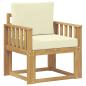 Preview: Outdoor-Sofa Polyester Weiß und Creme