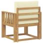 Preview: Outdoor-Sofa Polyester Weiß und Creme
