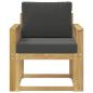 Preview: Outdoor-Sofa Polyester Weiß und Anthrazit