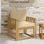 Preview: ARDEBO.de - Outdoor-Sofa Polyester Weiß und Beige