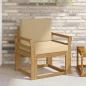 Preview: ARDEBO.de - 2 Stück Outdoor-Sofagarnitur Polyester Weiß und Beige