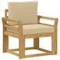 Preview: 2 Stück Outdoor-Sofagarnitur Polyester Weiß und Beige