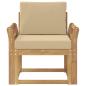 Preview: 2 Stück Outdoor-Sofagarnitur Polyester Weiß und Beige